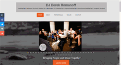 Desktop Screenshot of djderekromanoff.com