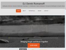 Tablet Screenshot of djderekromanoff.com